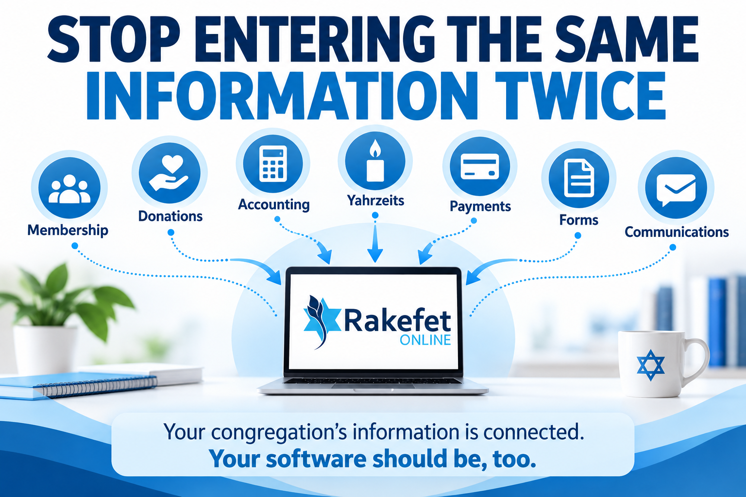 Affordable Synagogue Management Software | Stop Entering Data Twice
